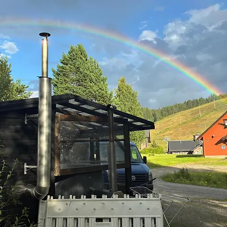 Himos, Wood Sauna & Hot Tub X 6 Persons Camping Jämsä